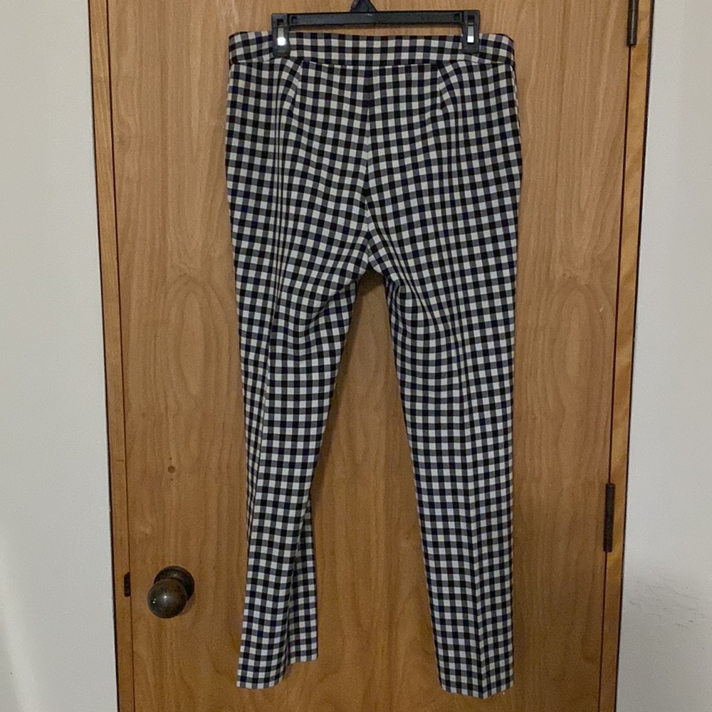 Dvf Size 10 Windowpane Check Pants - image 2